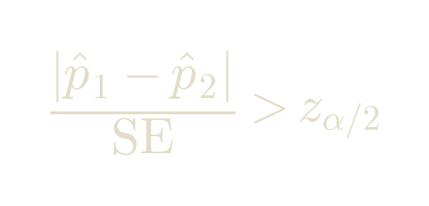Visibility statistical significance condition formula